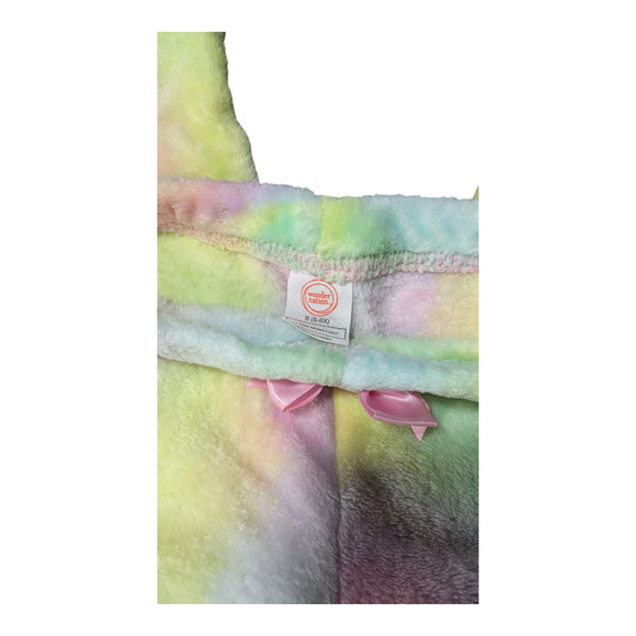 Wonder Nation - Fuzzy Pastel Rainbow Lounge Pants - Girls - Size 6-6X - Picture 4 of 6